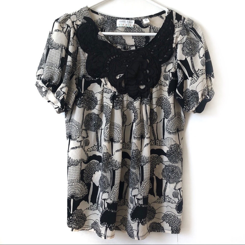 Kimchi & Blue Silk Tree Blouse